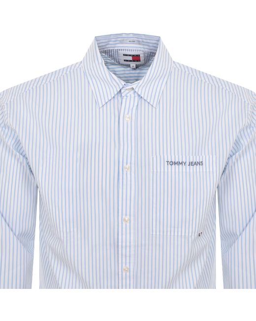 Tommy Hilfiger Blue Classic Long Sleeve Shirt for men