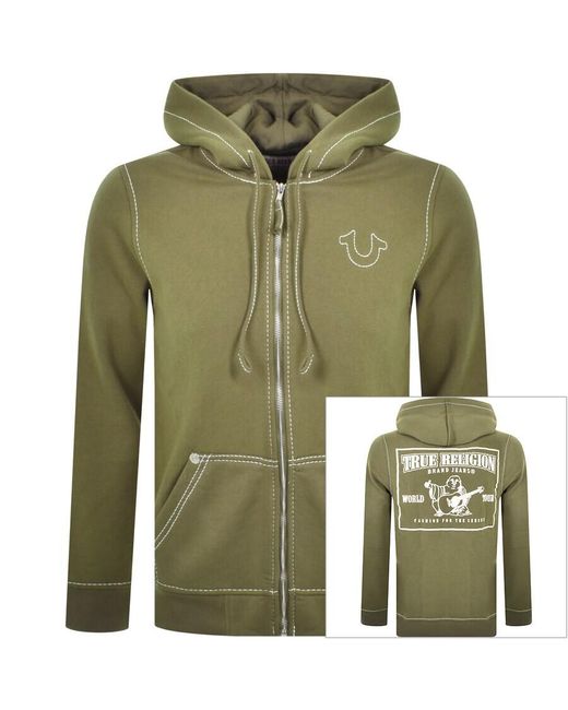 Big T Full Zip Hoodie in Green for Men 