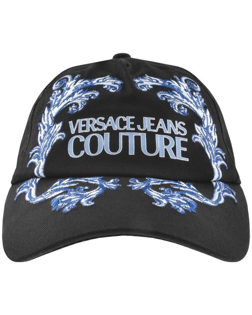Versace Black Couture Baseball Cap for men