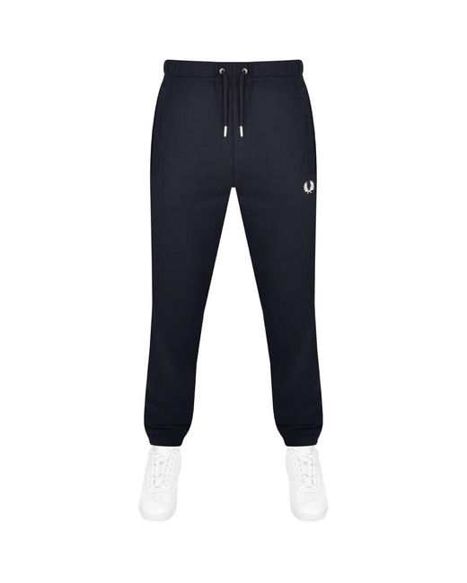 Fred Perry Blue Loopback jogging Bottoms for men