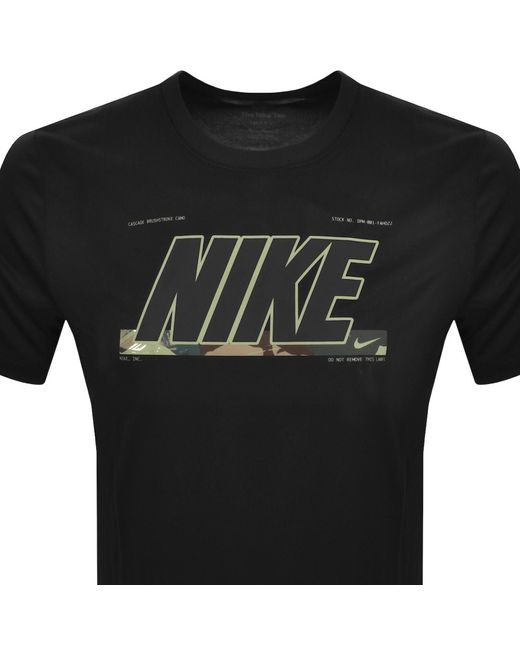 Nike Black Training Logo T Shirt for men