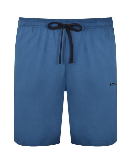 BOSS BUSINESS Blue Boss Mix And Match Jersey Shorts for men