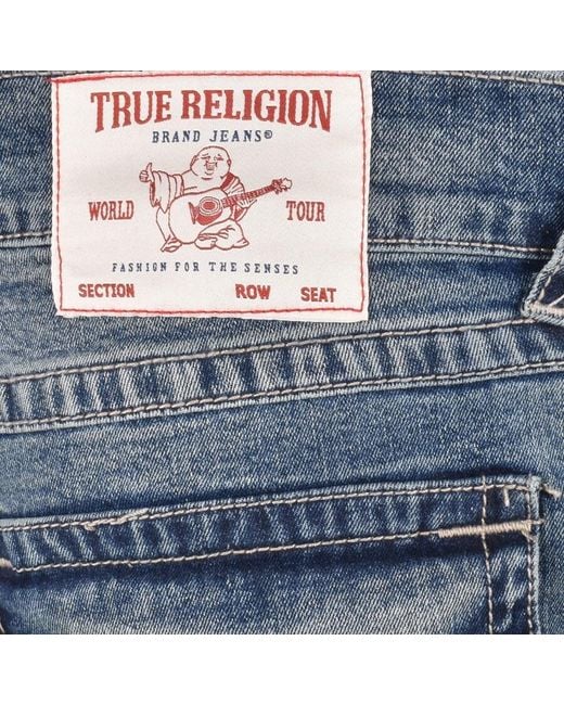 True Religion Blue Rocco Mid Wash Skinny Jeans for men