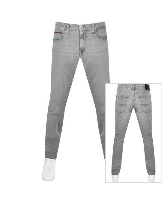 Tommy Hilfiger Denim Slim Scanton Jeans Light Wash in Grey (Grey) for Men |  Lyst UK