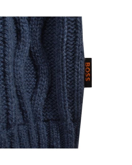 Boss Blue Boss Kableto Knit Jumper for men