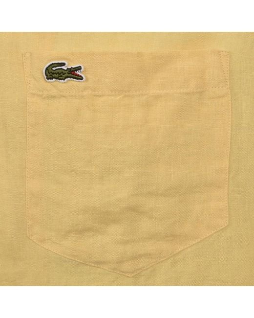Lacoste Natural Short Sleeved Chemise Shirt for men