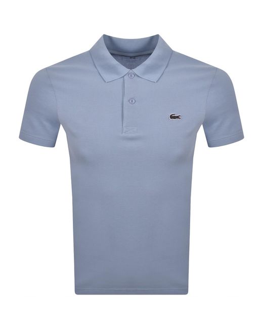 Lacoste Blue Regular Fit Polo T Shirt for men