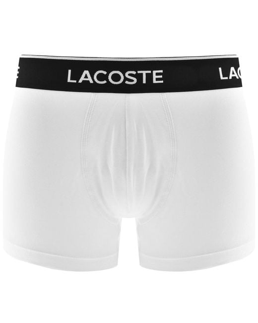 Lacoste Black Underwear 7 Pack Trunks for men
