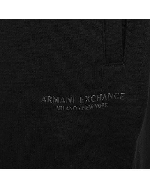 ARMANI EXCHANGE Black Joggers for men