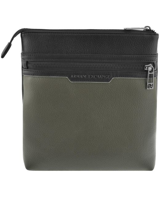 ARMANI EXCHANGE Green Messenger Bag Sage for men