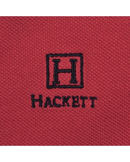 Hackett Red Heritage Multi Polo T Shirt for men