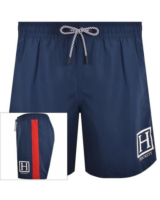 Hackett Blue Stripes Swim Shorts for men