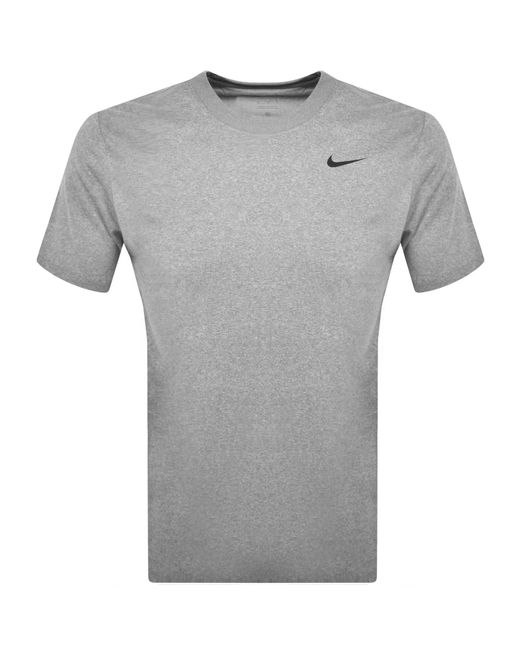 Nike Gray Training Core Legend Dri Fit T Shirt for men