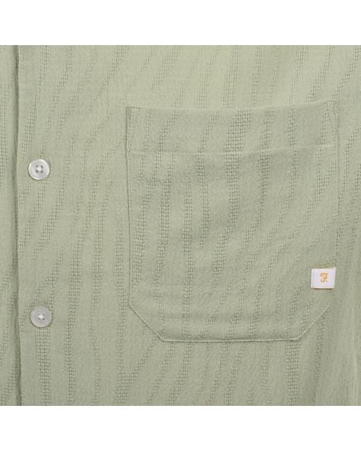 Farah Green Farah Riley Short Sleeve Shirt for men