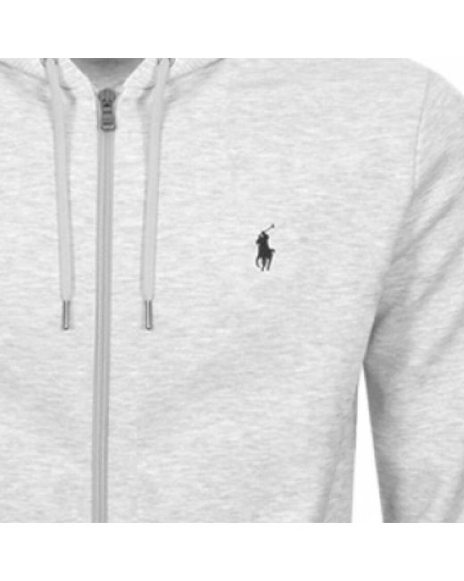 Ralph Lauren Gray Full Zip Hoodie for men