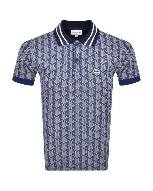 Lacoste Blue Logo Polo T Shirt for men