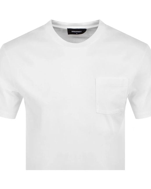DSquared² White Regular Fit T Shirt for men