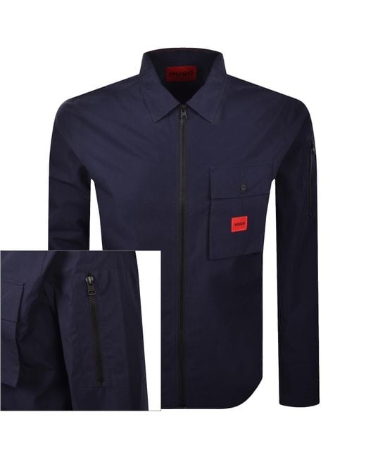 HUGO Blue Emmond Overshirt for men