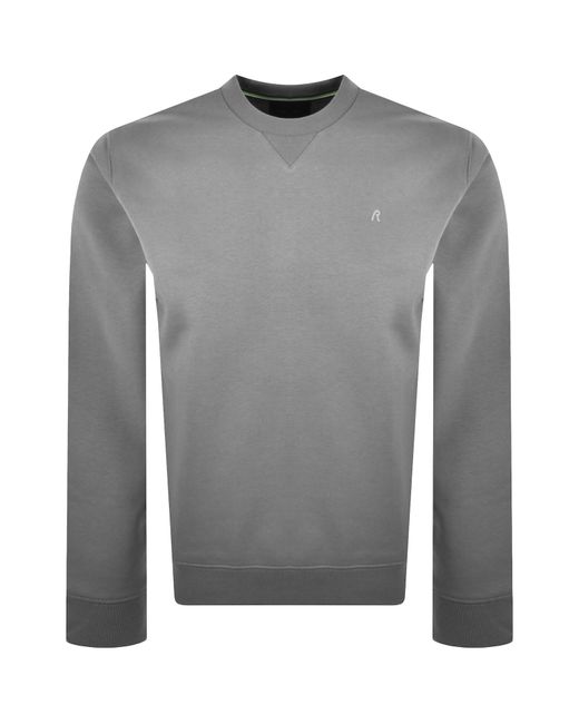 Replay Gray Crew Neck Sweatshirt for men