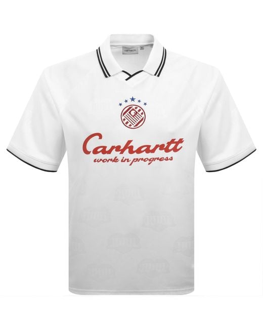 Carhartt Gray Terrace Football T Shirt for men