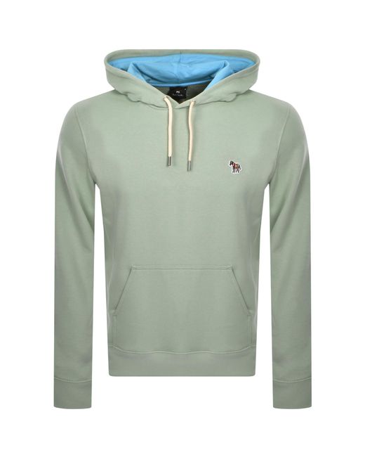 Paul Smith Green Pullover Zebra Hoodie for men