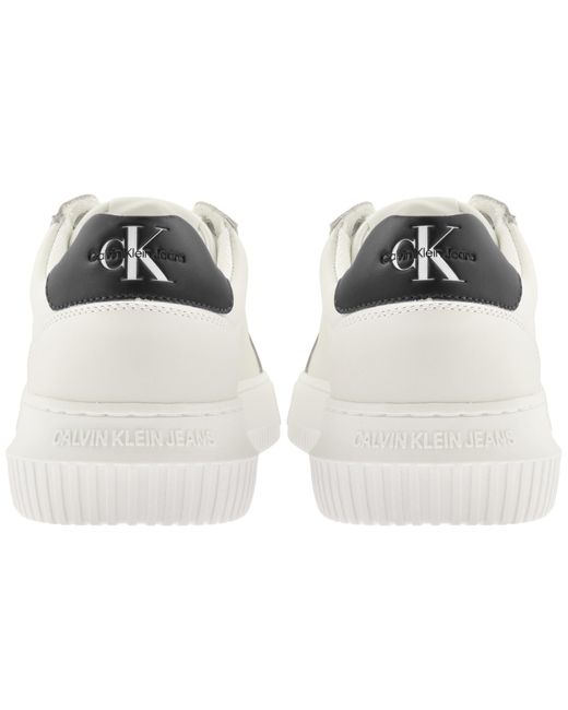 Calvin Klein White Jeans Chunky Cupsole Trainers for men