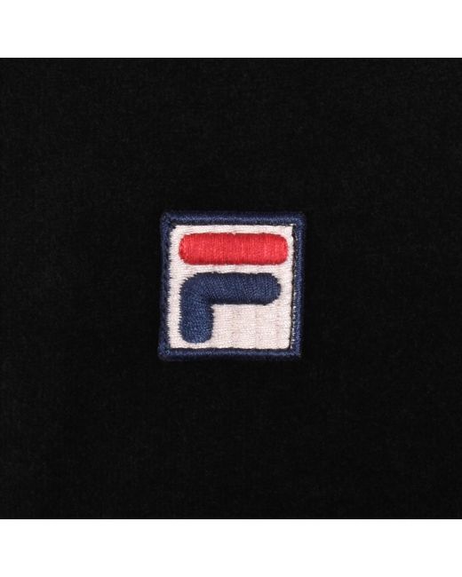 Fila Black Fila Nero Velour Track Top for men