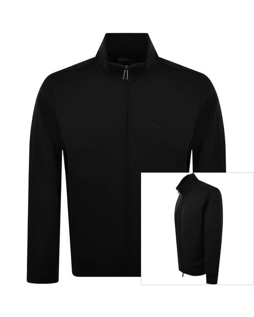 Armani Black Emporio Full Zip Sweatshirt for men