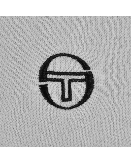 Sergio Tacchini Gray Damarindo Zip Sweatshirt for men