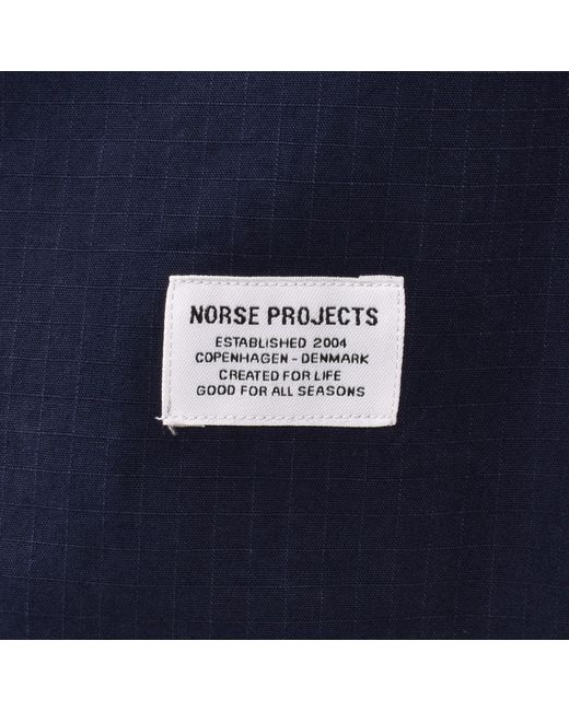 Norse Projects Blue Algot Ripstop Relaxed Shirt for men