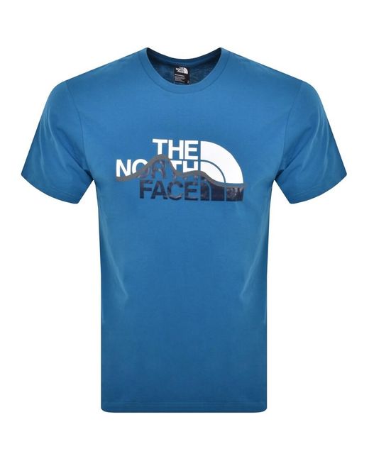 The North Face Blue Mountain Line T Shirt for men