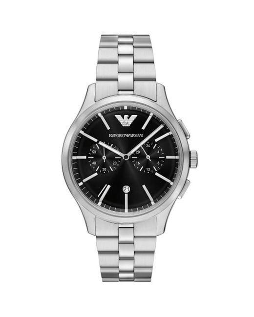 Armani Metallic Emporio Chronograph Watch for men