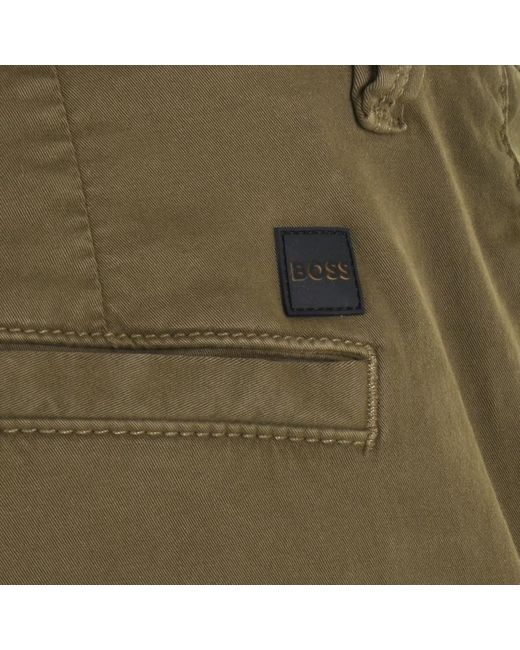 BOSS by HUGO BOSS Cotton Boss Taber Cargo Trousers in Khaki (Green) for Men  | Lyst UK