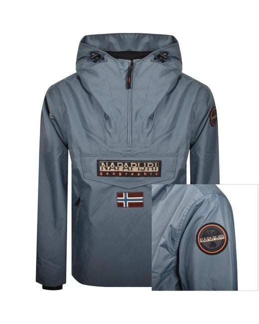 Napapijri Blue Rainforest Next Loose Fit Jacket for men