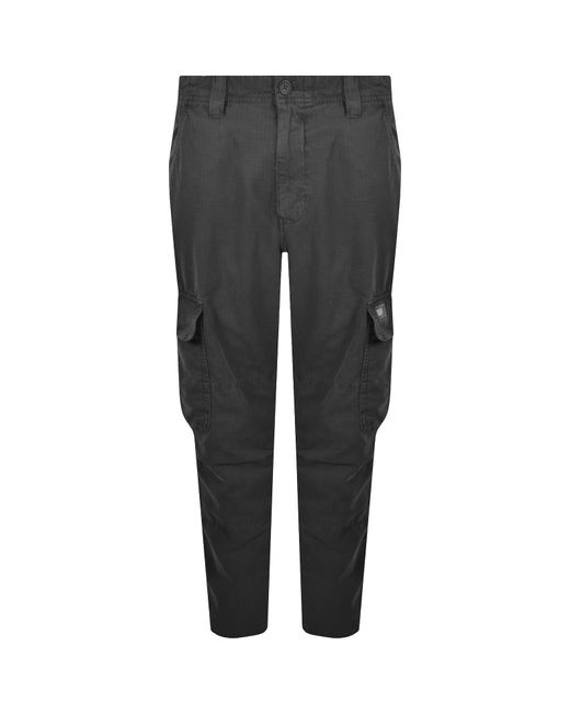Tommy Hilfiger Gray Ryan Ripstop Cargo Trousers for men