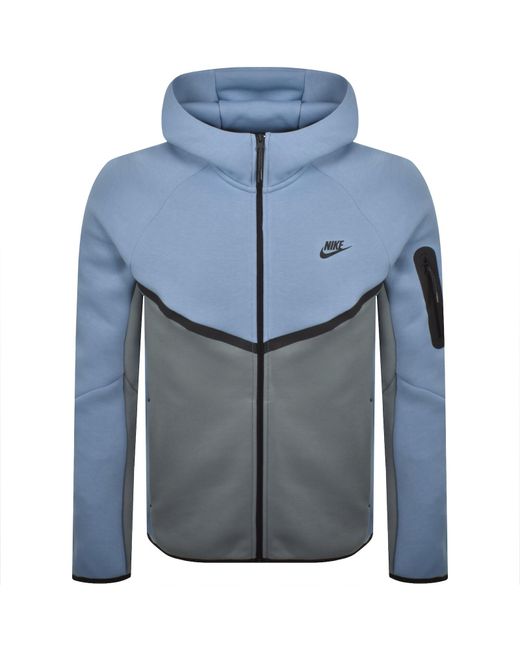 Nike Blue Tech Fleece Windrunner Hoodie for men
