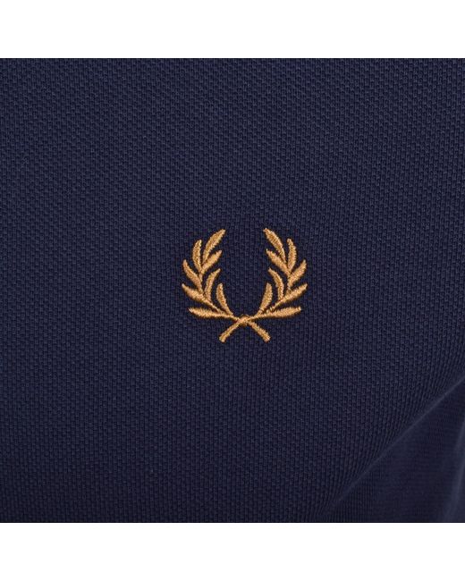 Fred Perry Blue Twin Tipped Polo T Shirt for men
