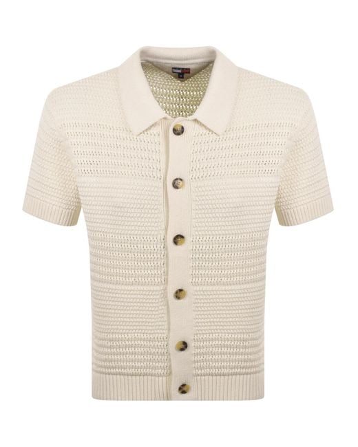 Tommy Hilfiger Natural Crochet Jumper Calico for men