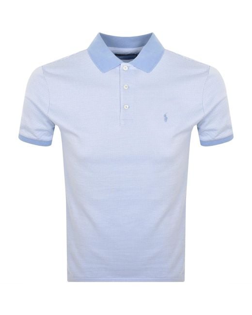 Ralph Lauren Blue Logo Polo T Shirt for men