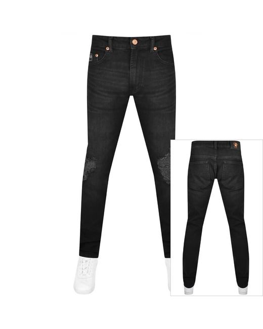 Versace Jeans Black Couture Dundee Skinny Jeans for men