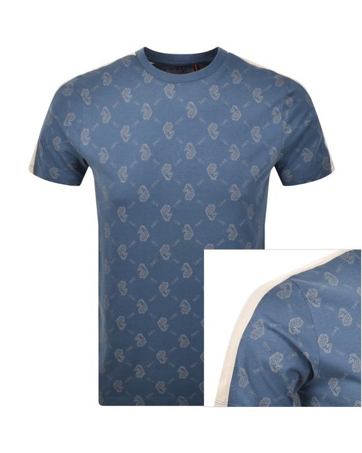 Luke 1977 Blue Ramos Overprint T Shirt for men