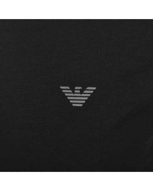 Armani Black Emporio 2 Pack Logo T Shirts for men