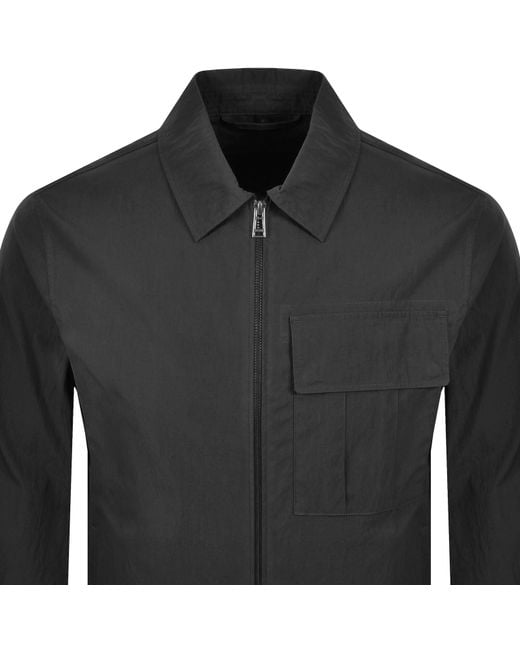 Belstaff Black Cargo Overshirt for men