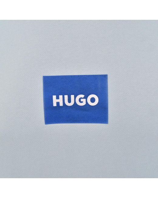 HUGO Blue Nayohood Hoodie Open for men