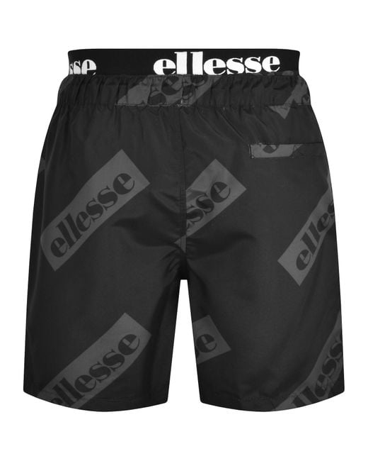 Ellesse Black Fred Swim Shorts for men