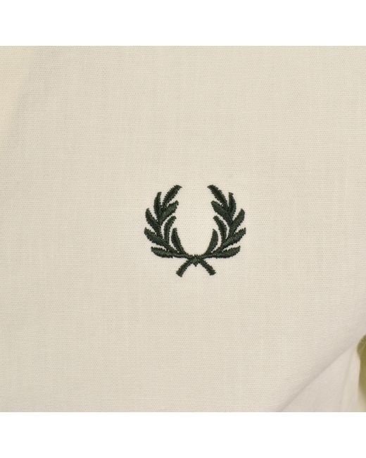 Fred Perry Natural Short Sleeved Shirt for men