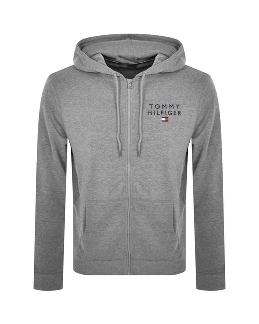 Tommy Hilfiger Gray Full Zip Hoodie for men