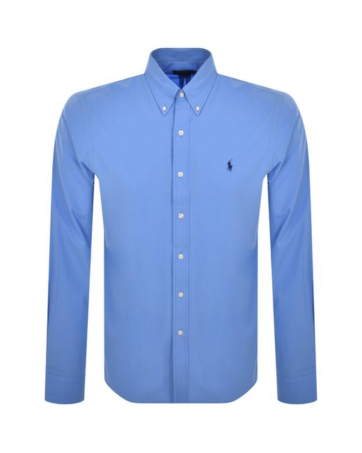 Ralph Lauren Blue Custom Fit Shirt for men