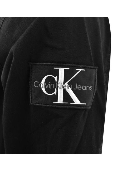 Calvin Klein Black Jeans Relaxed Long Sleeve Shirt for men
