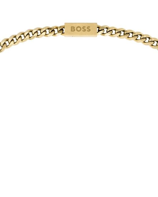 BOSS BUSINESS Metallic Boss Necklace for men